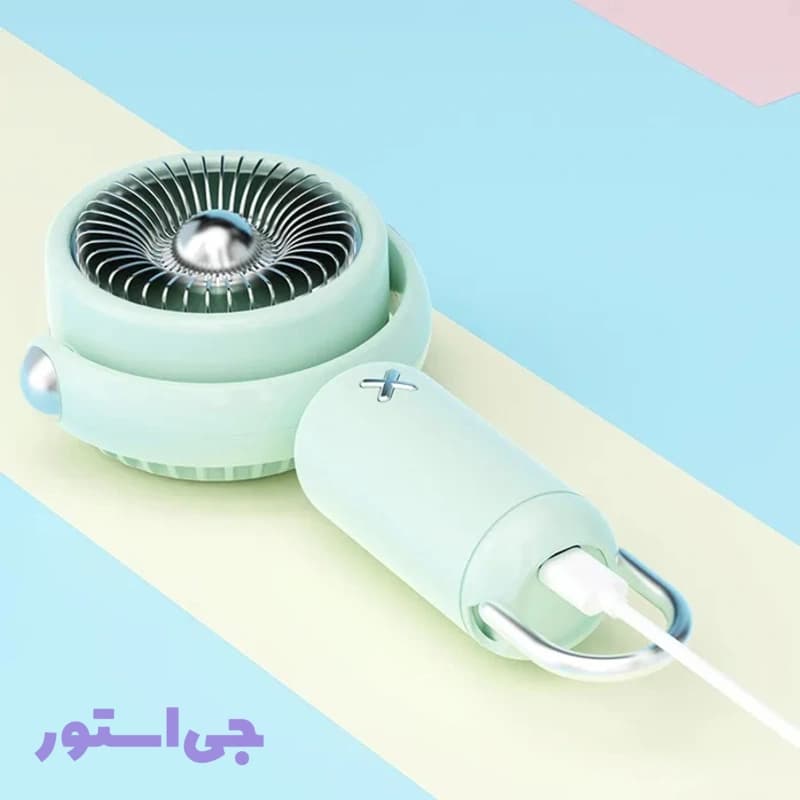مینی فن شارژی چرخشی 3 سرعته — تصویر ۳