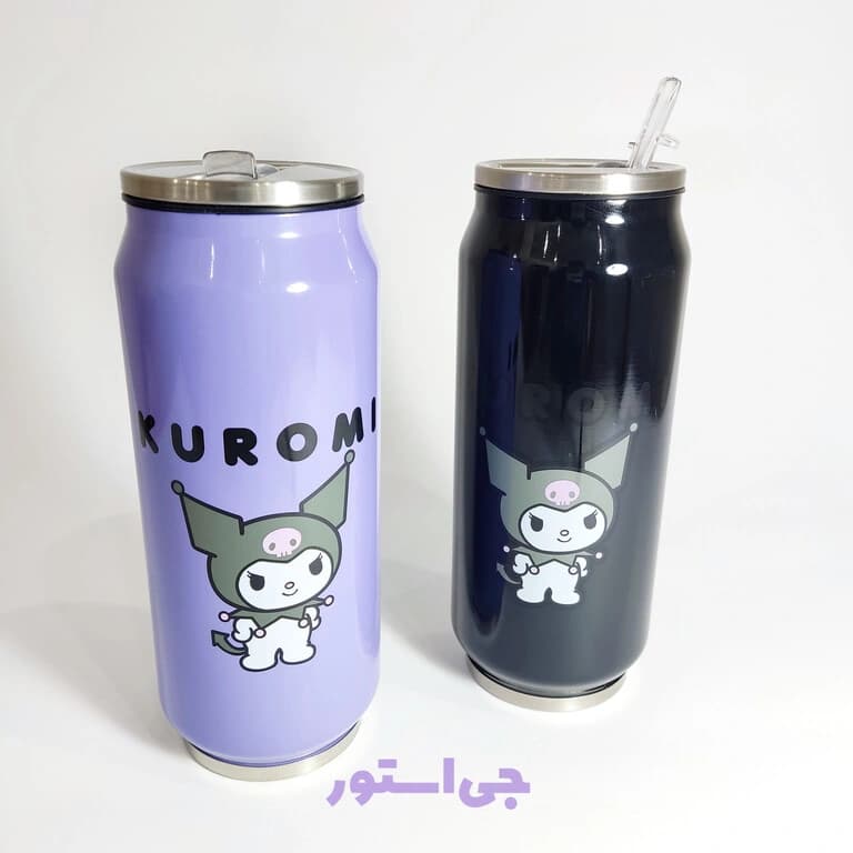 قمقمه استیل نی دار کرومی