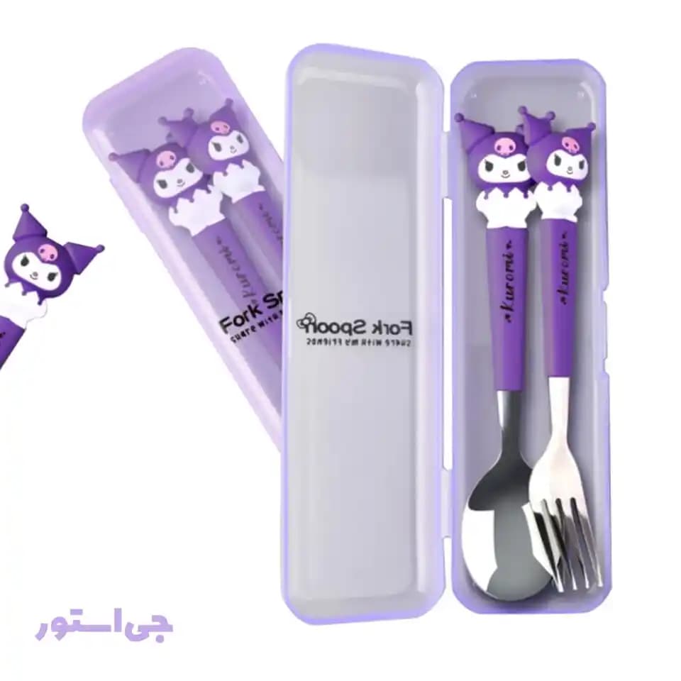 ست قاشق و چنگال کرومی
