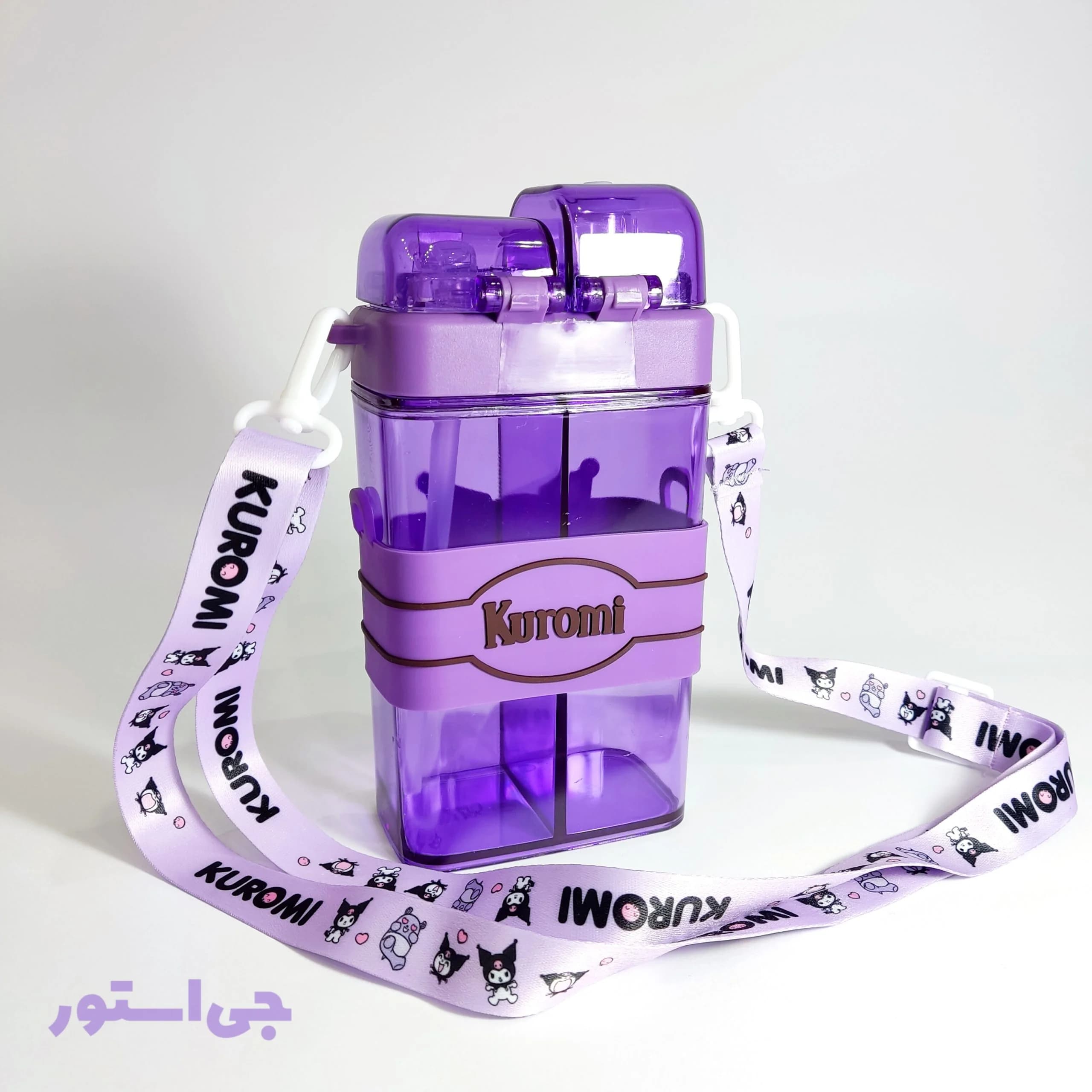 قمقمه دو مخزنه کرومی 520ml — تصویر ۷