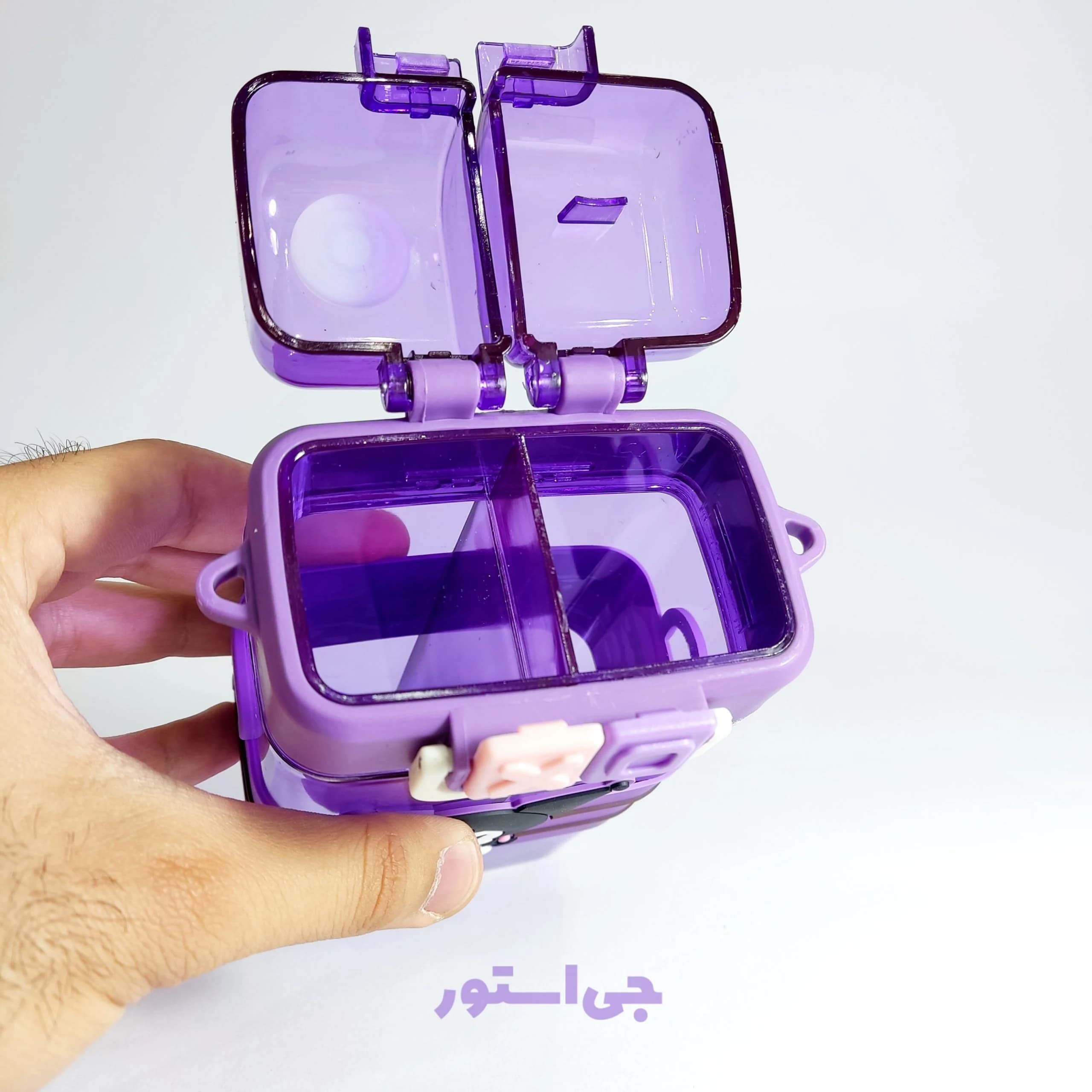 قمقمه دو مخزنه کرومی 520ml — تصویر ۹