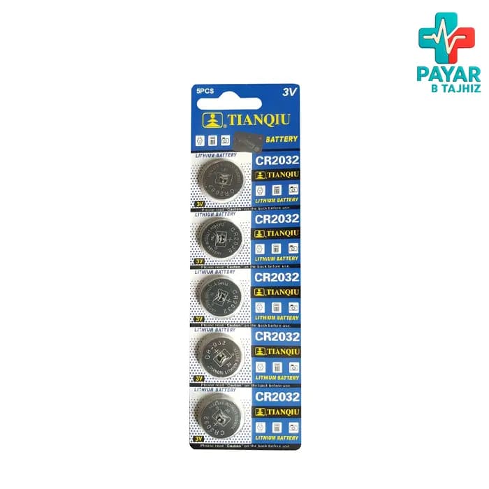 باتری سکه ای تیانکیو مدل CR2032 بسته 5 عددی