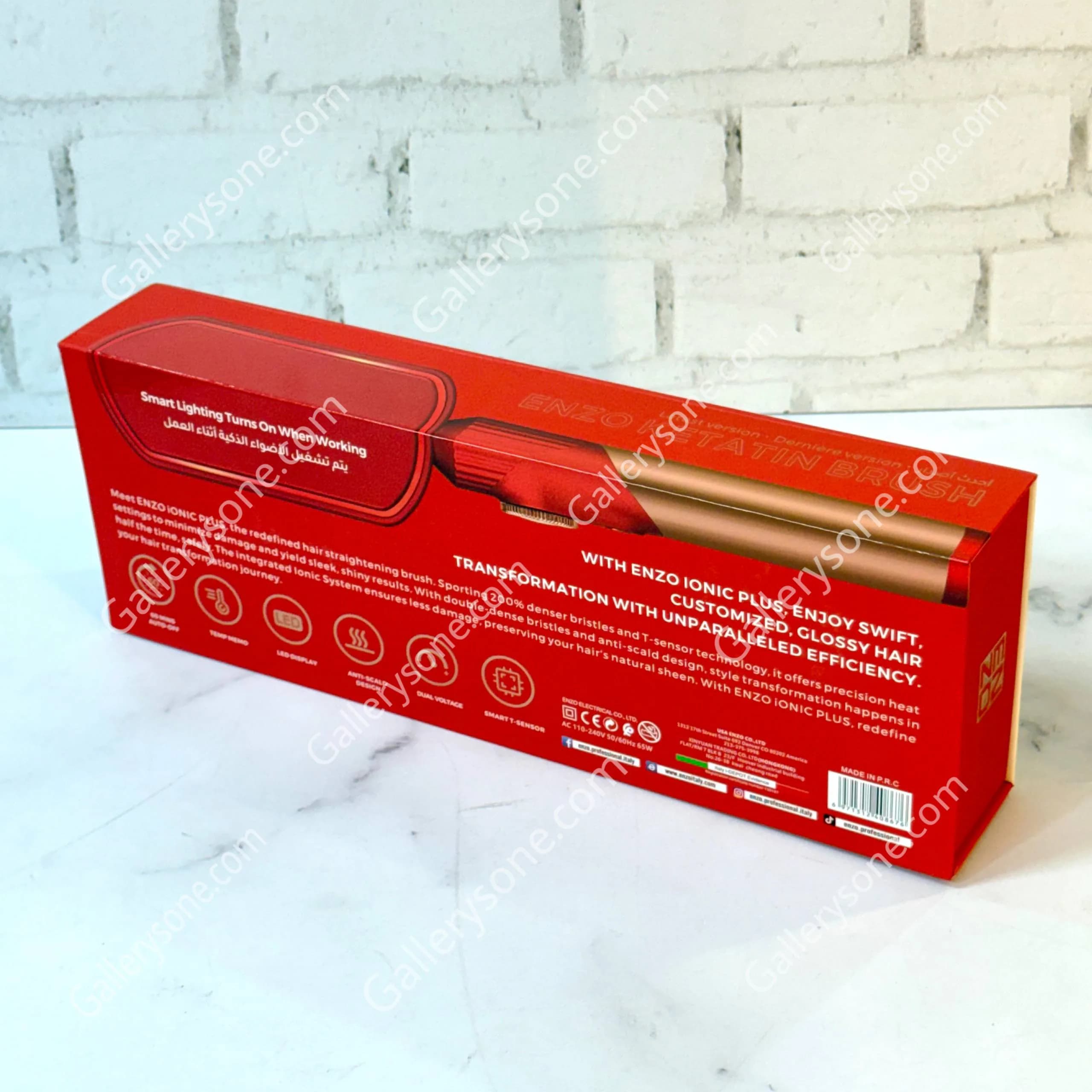 برس حرارتی انزو مدل EN-4002 | برس صاف کننده مو ENZO Ionic Plus — تصویر ۱۰