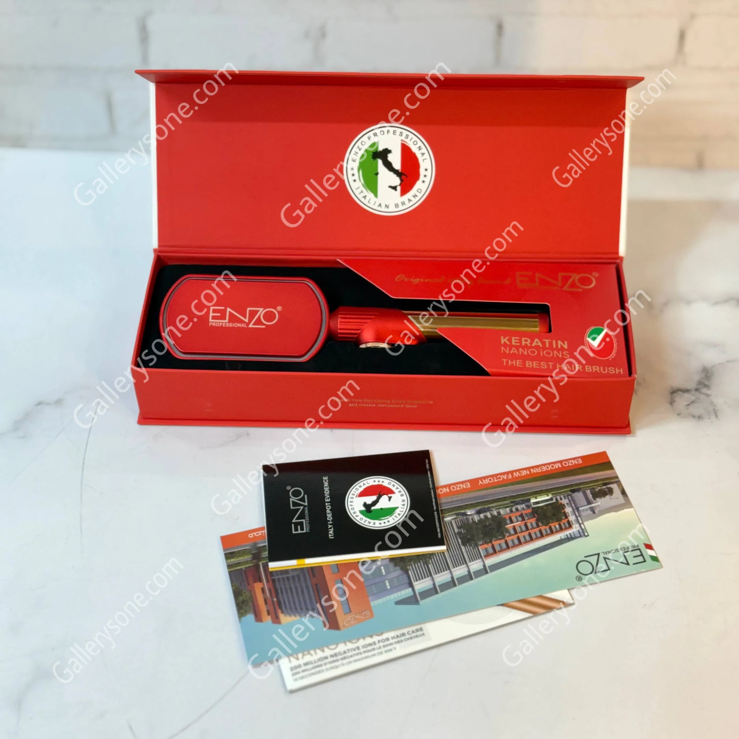 برس حرارتی انزو مدل EN-4002 | برس صاف کننده مو ENZO Ionic Plus — تصویر ۷