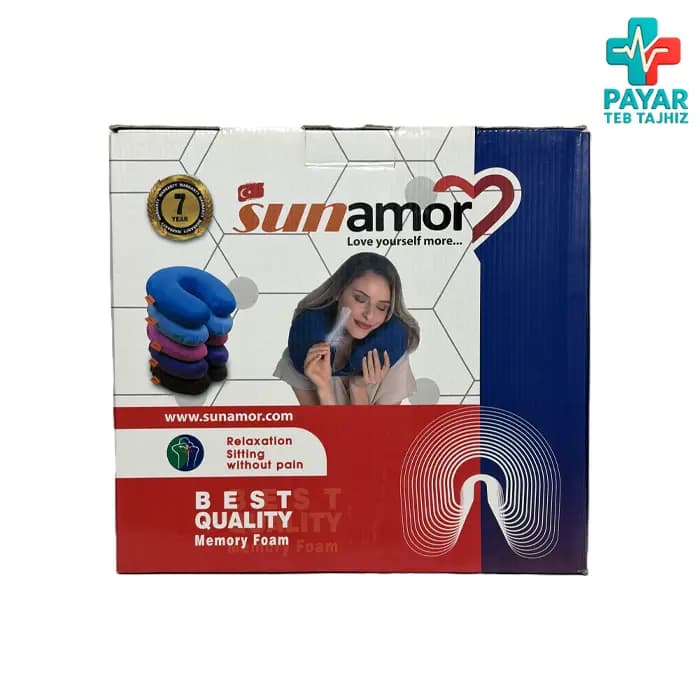 بالش دور گردنی طبی مموری فوم Sunamor — تصویر ۸