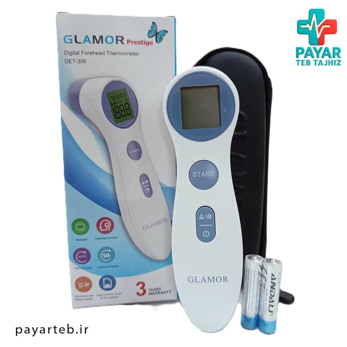 تب سنج دیجیتالی بدن و اشیا گلامور DET-306 — تصویر ۵