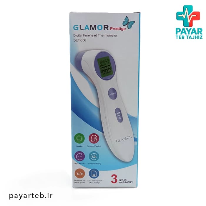 تب سنج دیجیتالی بدن و اشیا گلامور DET-306 — تصویر ۴
