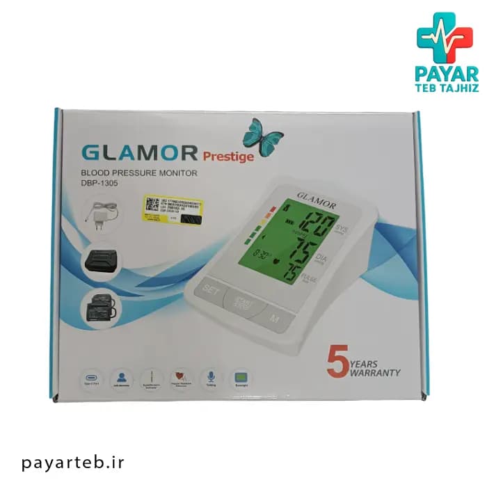 فشارسنج سخنگوی فارسی دیجیتال گلامور مدل DBP-1305 — تصویر ۵