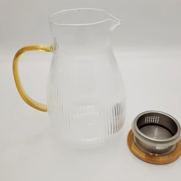 پارچ شیشه ای درب بامبو ترکیه AROW-2789 — تصویر ۸