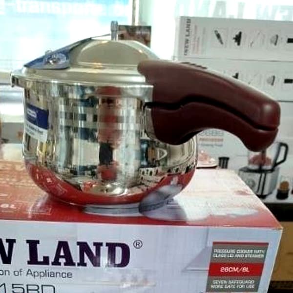 زودپز دسته دار نیولند NEWLAND NL-2915-RD 8L — تصویر ۲
