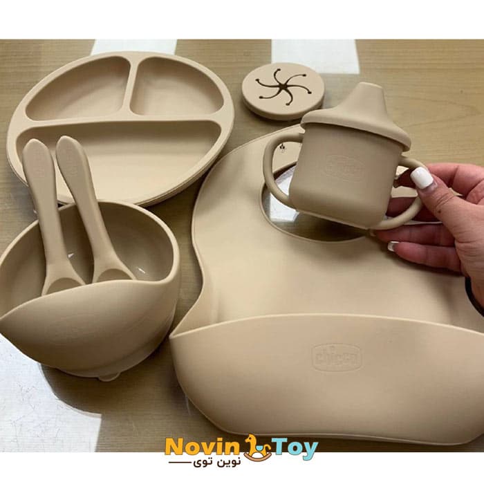 ظرف غذای کودک سیلیکونی ۷ تیکه