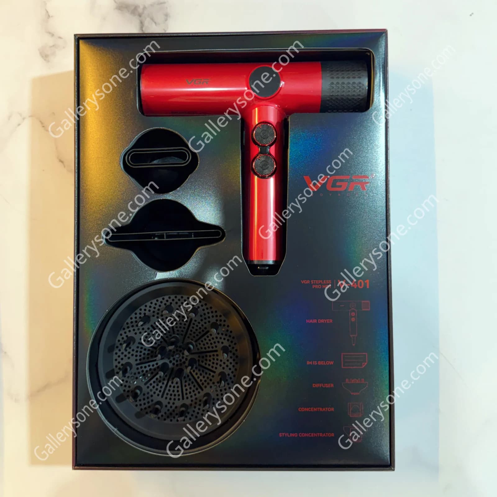 سشوار VGR V-401 | موتور BLDC با سرعت 110000 دور — تصویر ۲