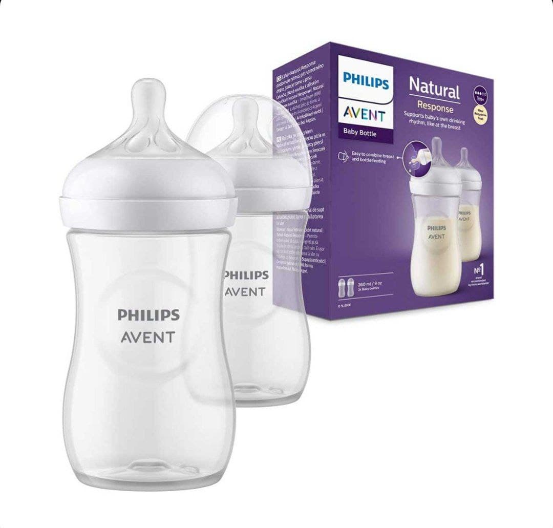 شیشه شیر نچرال فیلیپس اونت 260ml (2 عددی)