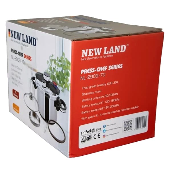 زودپز کلیپسی نیولند NEWLAND NL-2909-70 7L — تصویر ۱۰