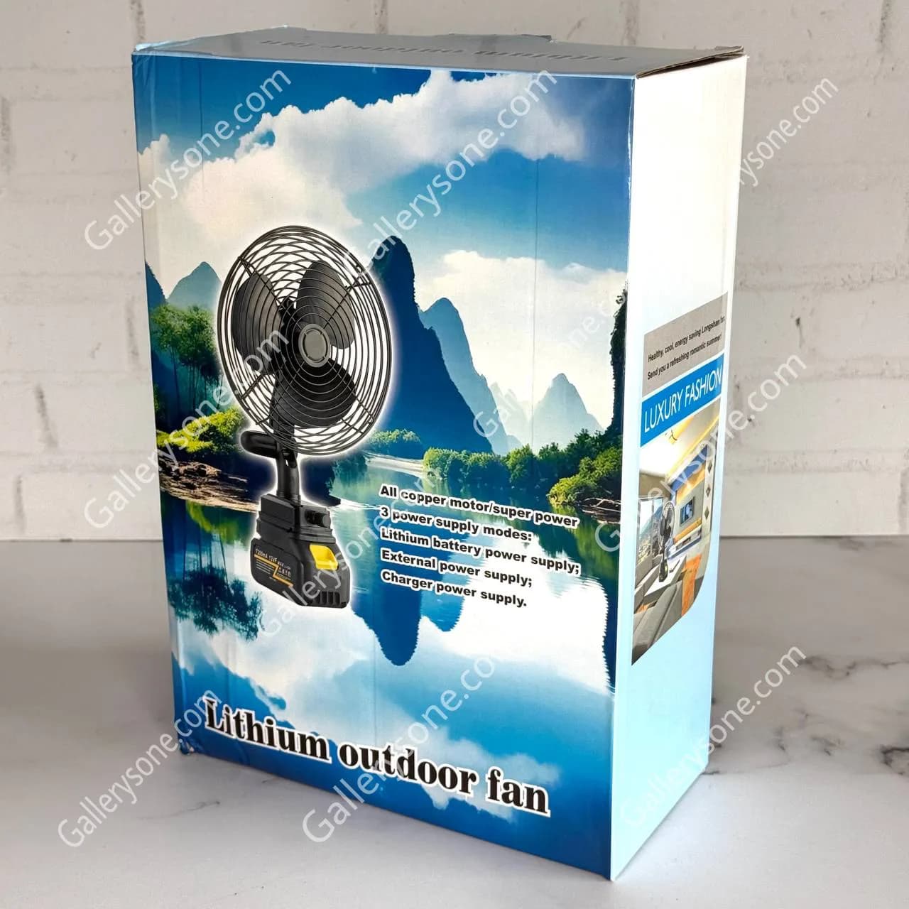 پنکه شارژی رومیزی باتری جداشونده مدل ZL-8 | مناسب قطعی برق — تصویر ۶