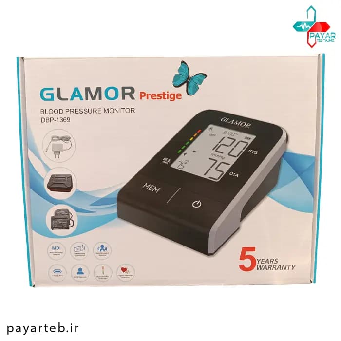 فشارسنج بازویی دو کاربره گلامور مدل DBP-1369 — تصویر ۳
