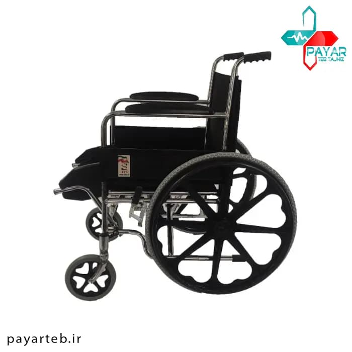 ویلچر ساده تاشو استیل JTS مدل 809B — تصویر ۲