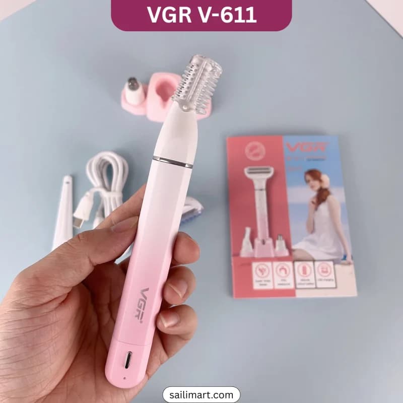 ماشین اصلاح موی بدن بانوان مدل VGR اورجینال V-611 — تصویر ۴