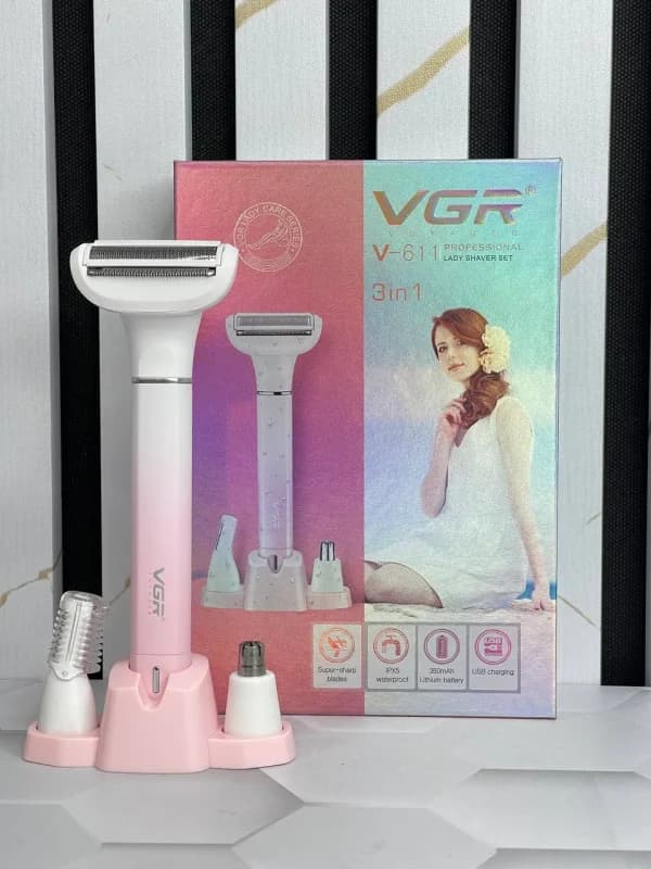 ماشین اصلاح موی بدن بانوان مدل VGR اورجینال V-611