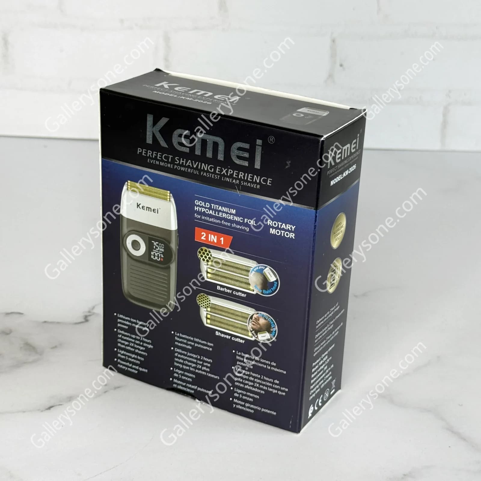 شیور و خط زن کیمی KM-2026 | فویل شیور حرفه‌ای با نمایشگر دیجیتال — تصویر ۶