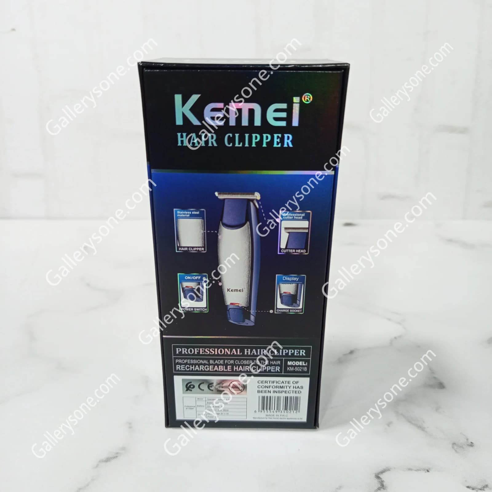 ماشین اصلاح کیمی مدل KM-5021B | خط زن شارژی حرفهای — تصویر ۶