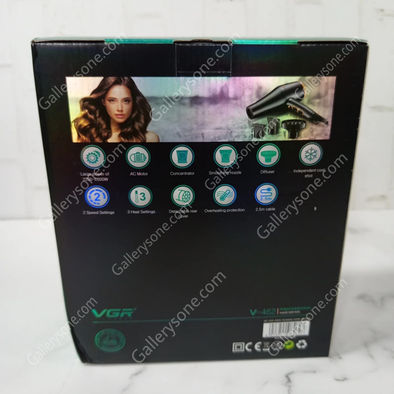 سشوار حرفه‌ای VGR مدل V-462 — تصویر ۳