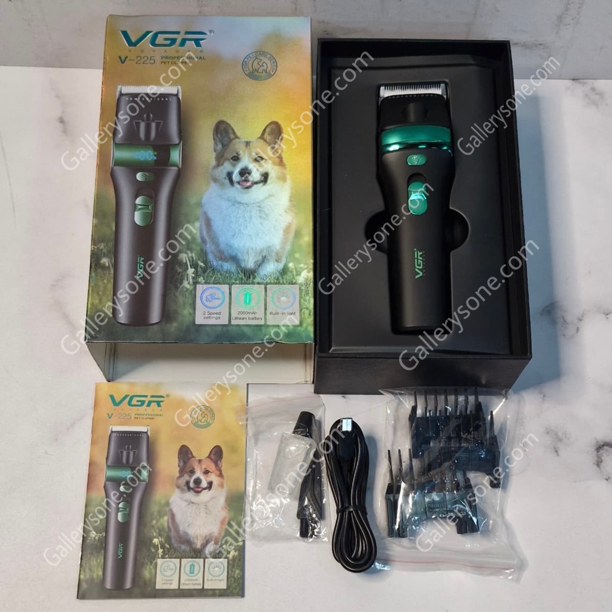 ماشین اصلاح حیوانات VGR V-225 | موزر سگ و گربه شارژی حرفه‌ای — تصویر ۴
