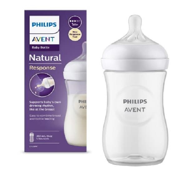 شیشه شیر نچرال 260میل ریسپانس اونت Philips Avent scy903/01