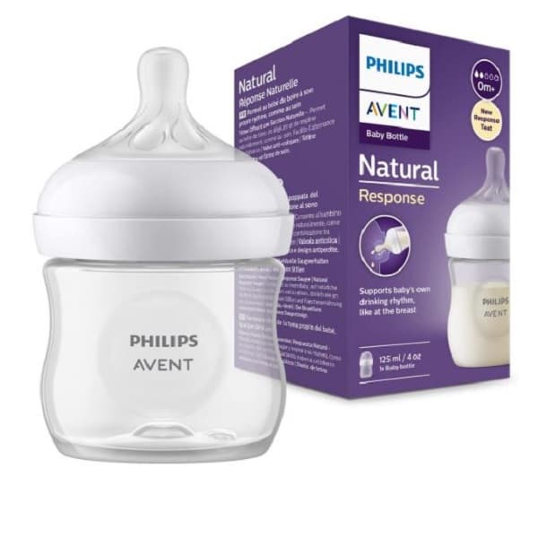 شیشه شیر نچرال 125میل ریسپانس اونت Philips Avent scy900/01
