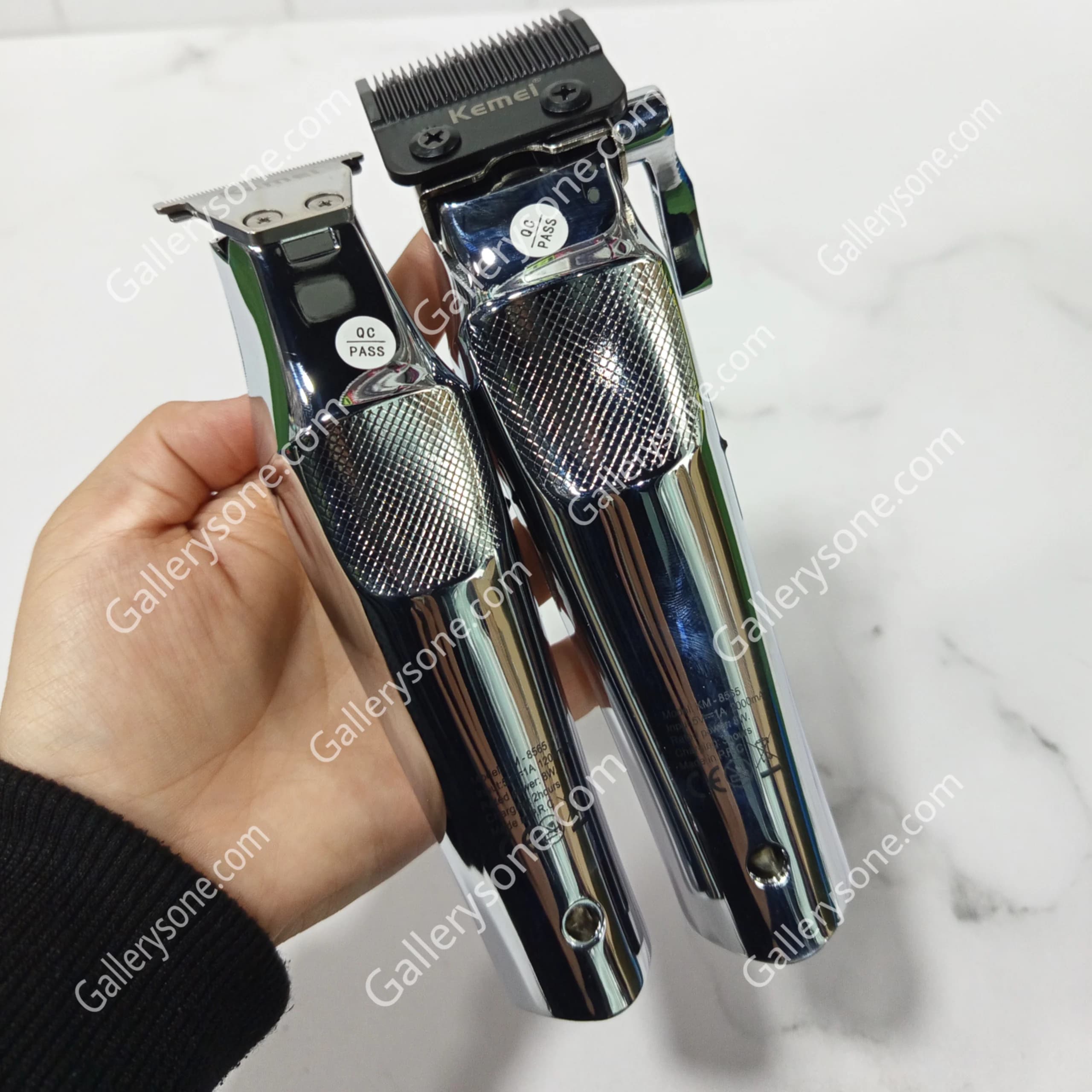 ست ۲ قلو فلزی ماشین اصلاح و خط زن کیمی مدل KM-8565 — تصویر ۱۰