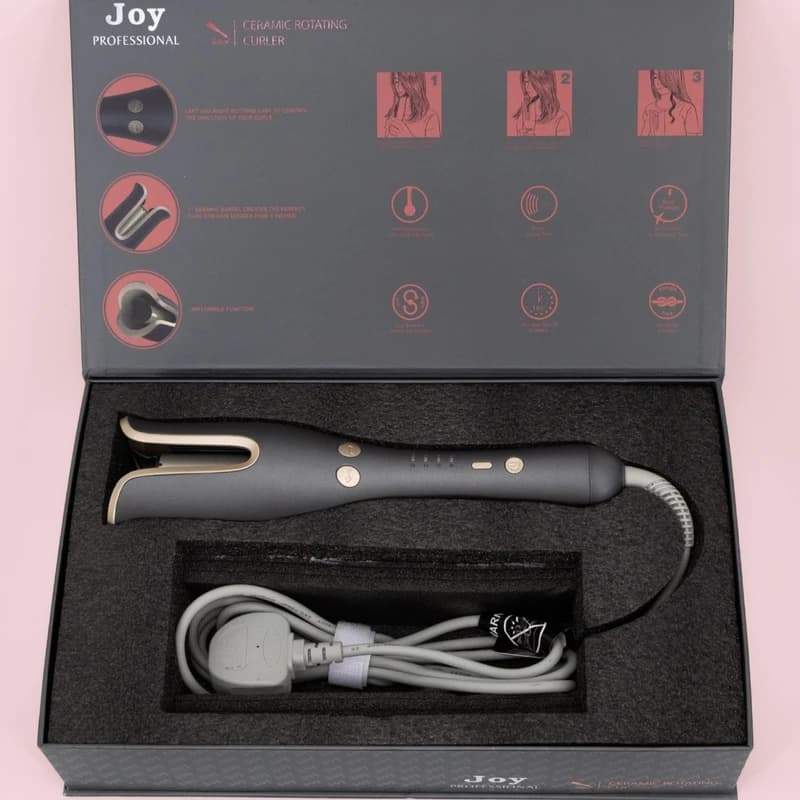 فر کننده موی حرفه‌ای FDJ-13503 مشکی رزگلد برند joy — تصویر ۱۱