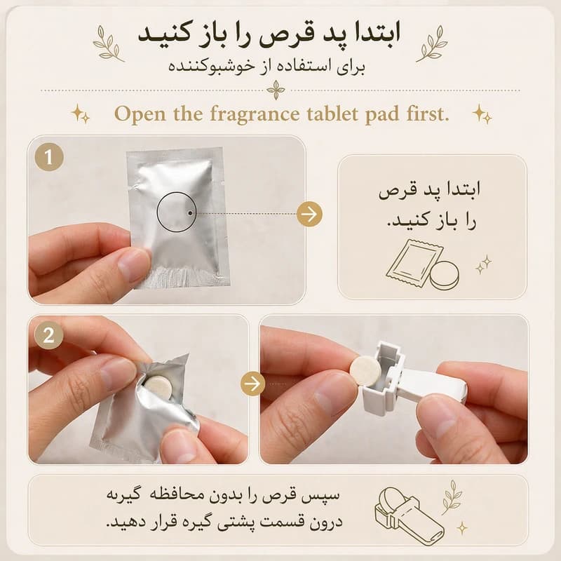 خوشبوکننده خودرو روزینکس با رایحه گل — تصویر ۵