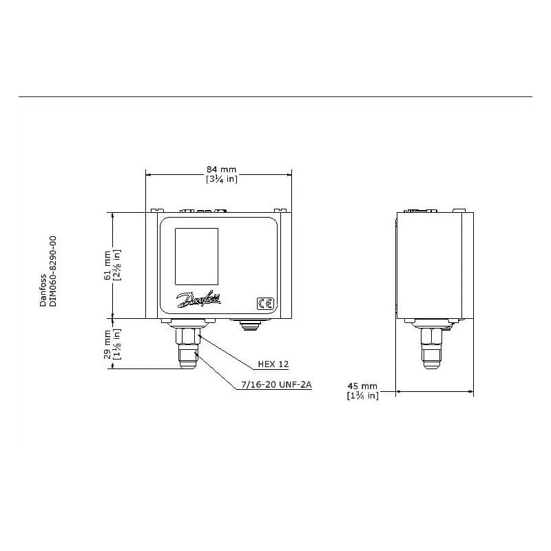 پرشر سوئیچ دانفوس مدل DANFOSS KP35 — تصویر ۳