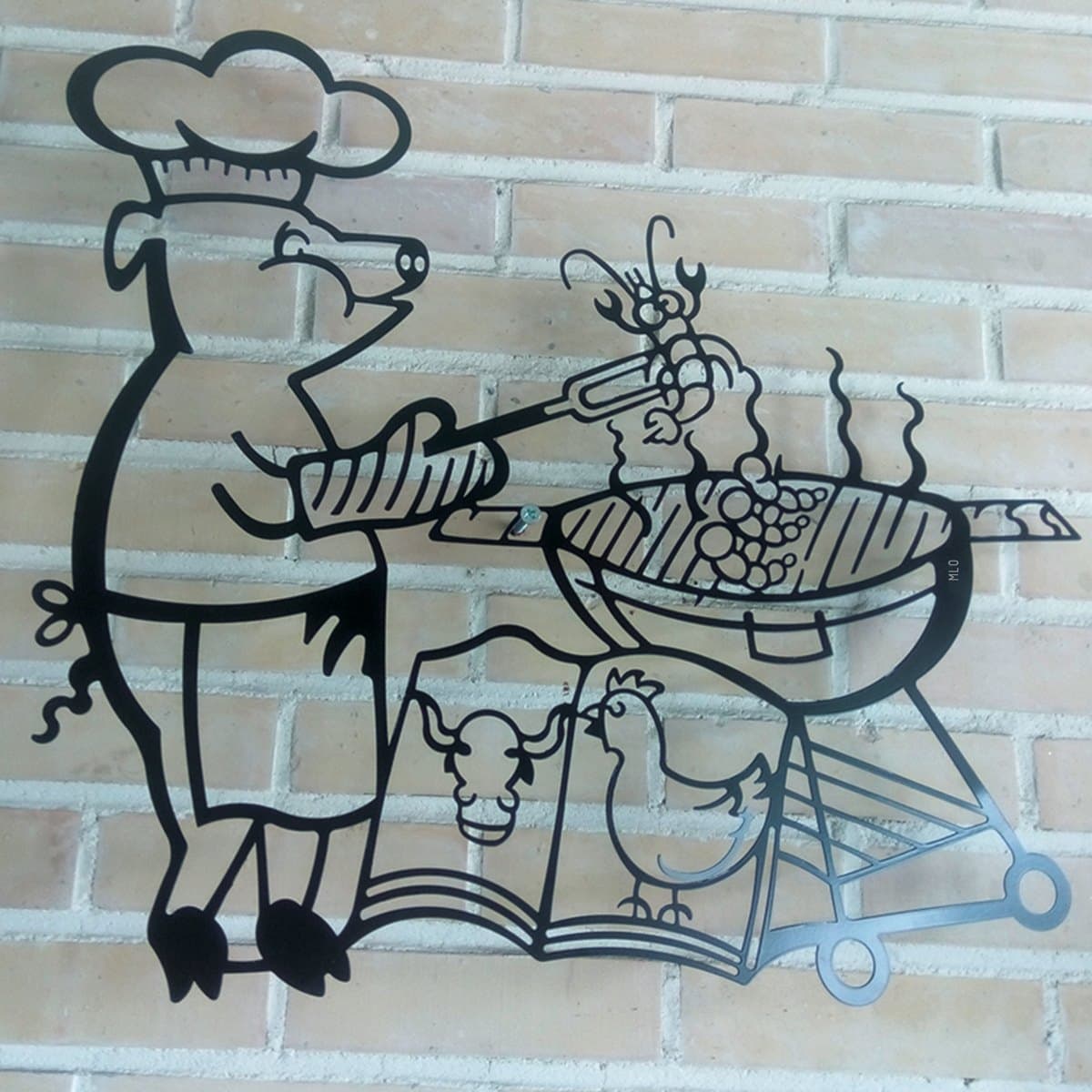 تابلو مدل سر آشپز خوک — تصویر ۳