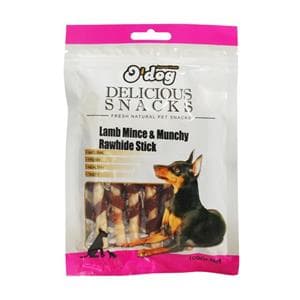 تشویقی -Odog lamb mince & munchy rawhide stick