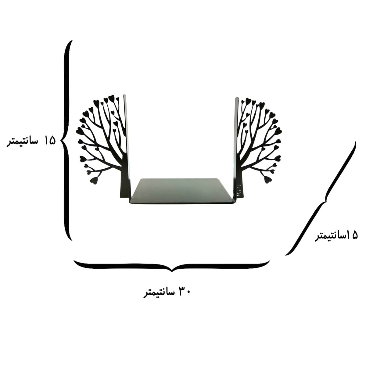 نگهدارنده کتاب مدل درخت عشق کد KMU25 — تصویر ۸