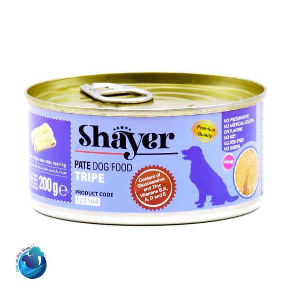 کنسرو پته سیرابی سگ 200g – شایر