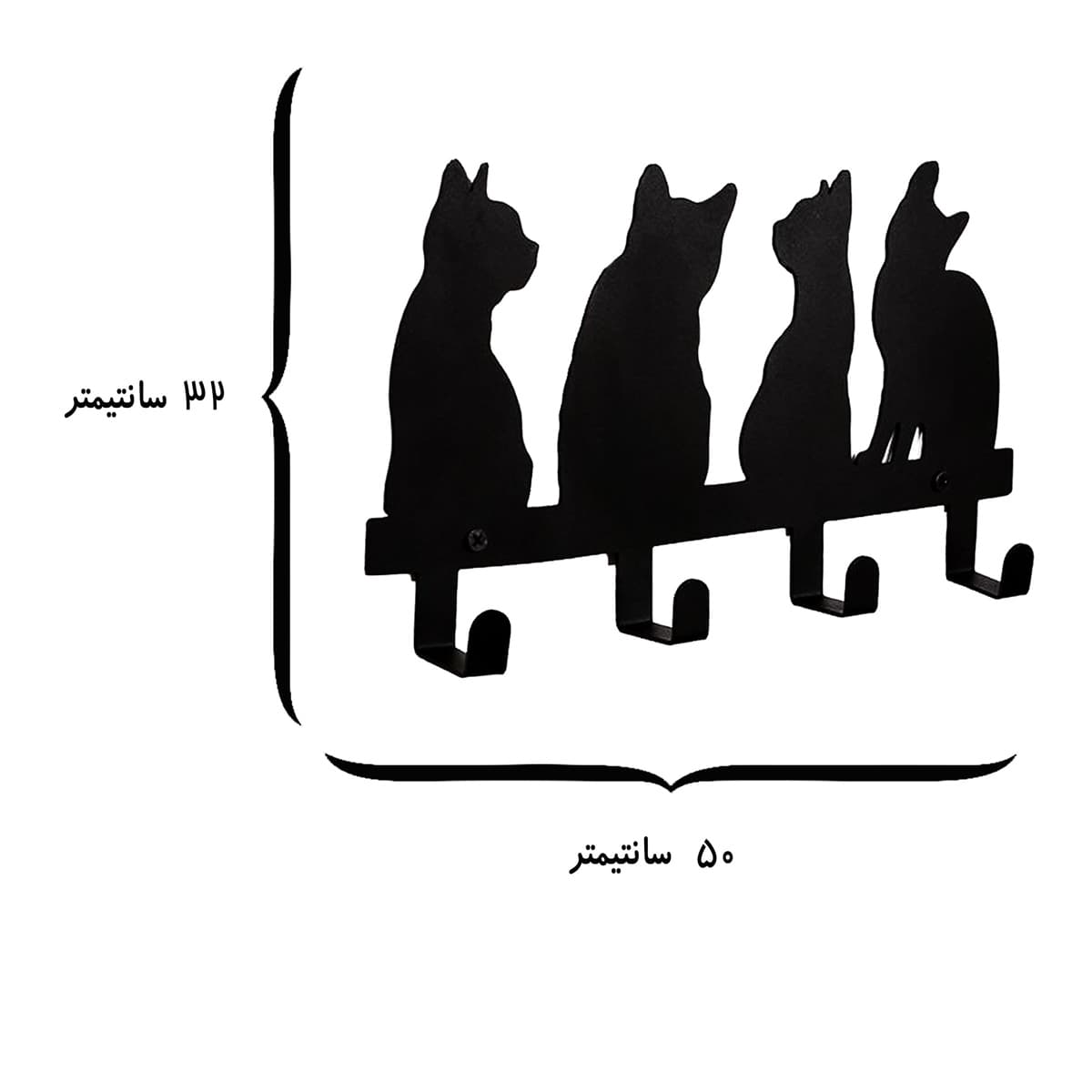 آویز لباس مدل گربه کد KMH15 — تصویر ۴