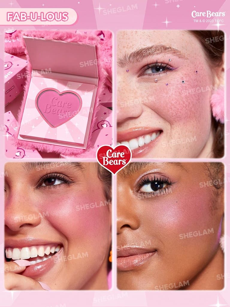 رژ گونه پودری خرسی شیگلم Sheglam مدل Care Bears — تصویر ۱۱
