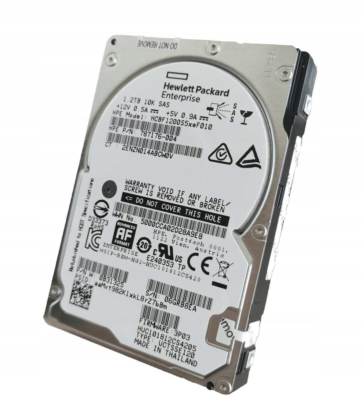 هارد سرور اچ پی HP 1.2TB SAS 12G 10K (HGST) SFF HDD