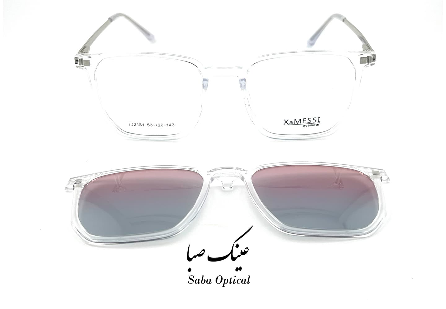 عینک طبی کاوردار ژامسی مدل TJ2181