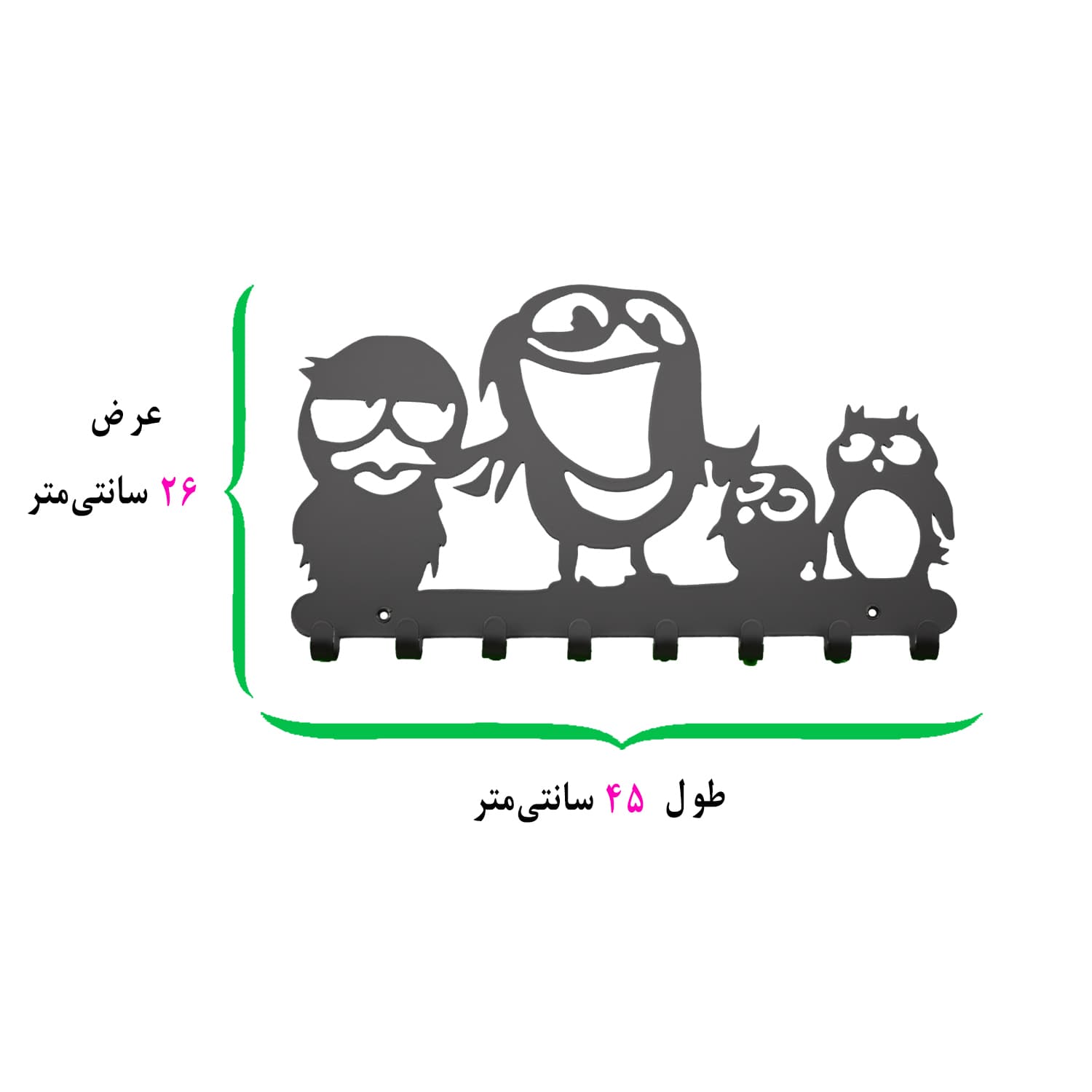 آویز لباس مدل پرنده کد KMH22 — تصویر ۱۲