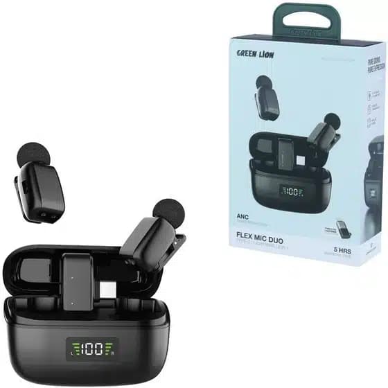 میکروفون یقه‌ای گرین لاین مدل Flex Mic Duo بی‌سیم — تصویر ۴