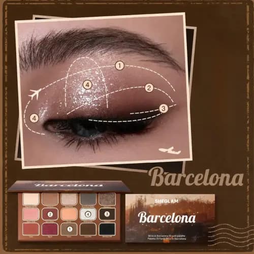 پالت سایه مدل BARCELONA شیگلم SHEGLAM — تصویر ۵