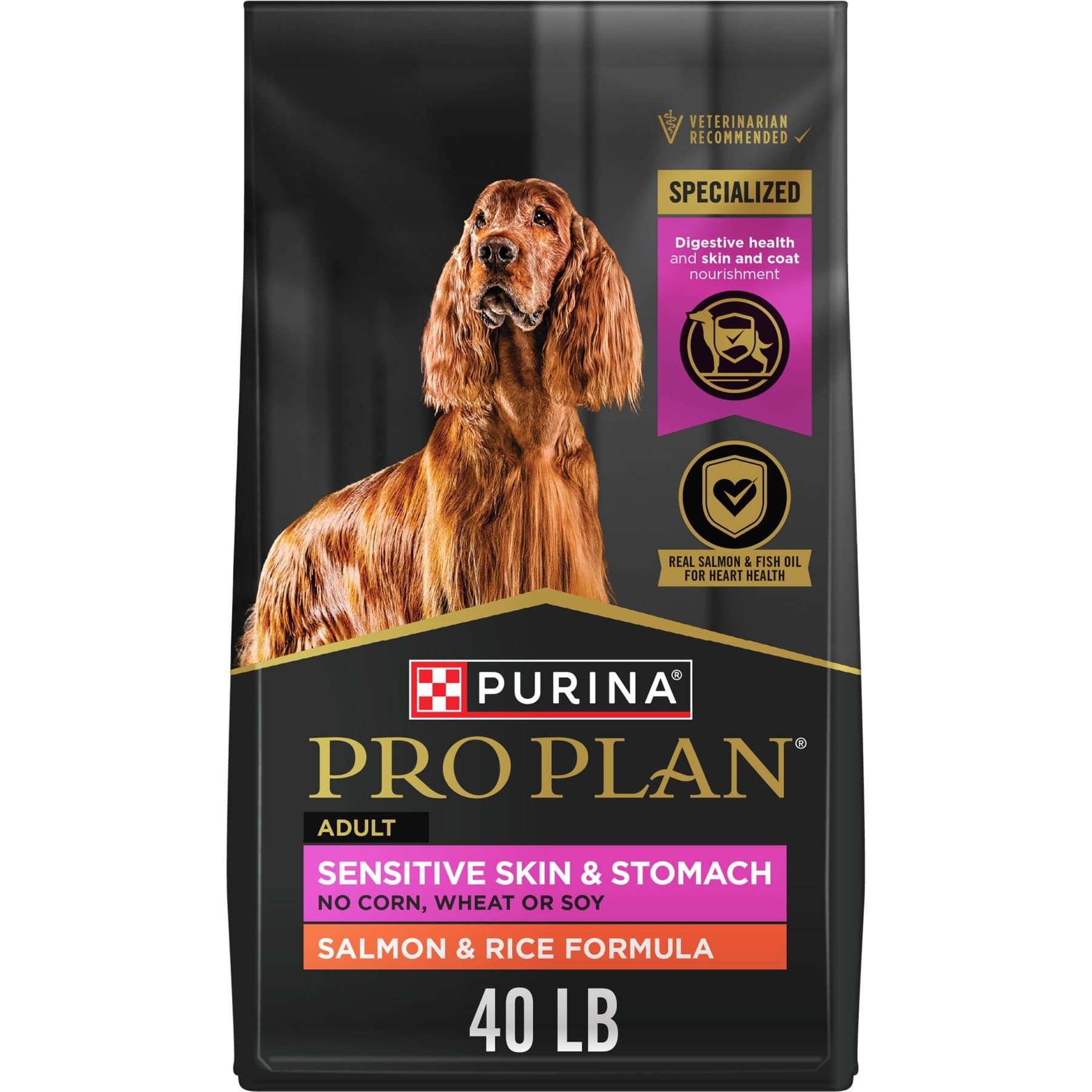 غذای خشک پورینا پرو پلن سگ بالغ سنسیتیو سالمون و برنج ۱۸.۱۴ کیلوگرم | Purina Pro Plan Sensitive Salmon & Rice 40lb