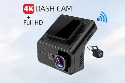 دوربین خودرو وای فای دار 4K دو دوربین مدل M810