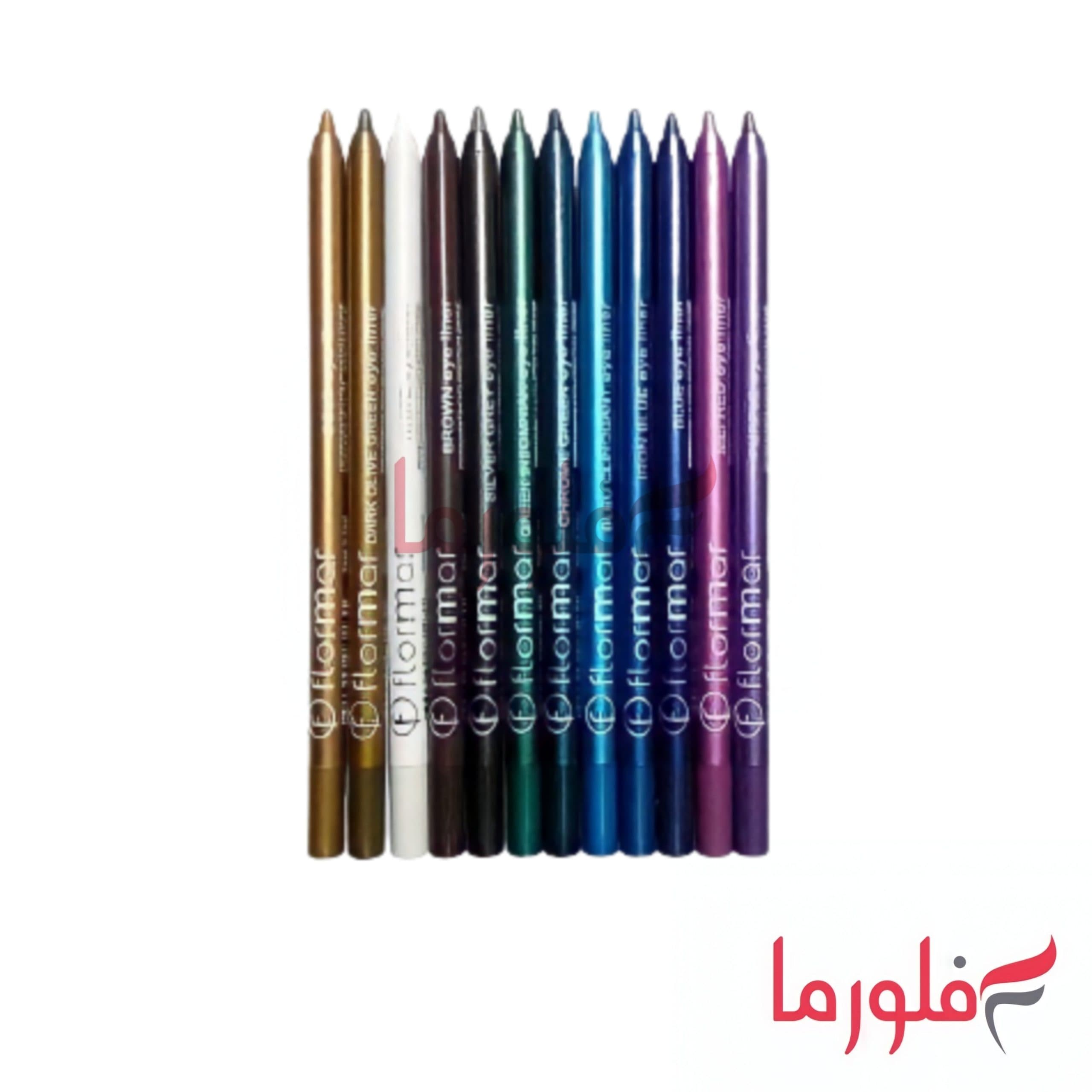 مداد چشم رنگی فلورمار بسته 12 عددی Flormar