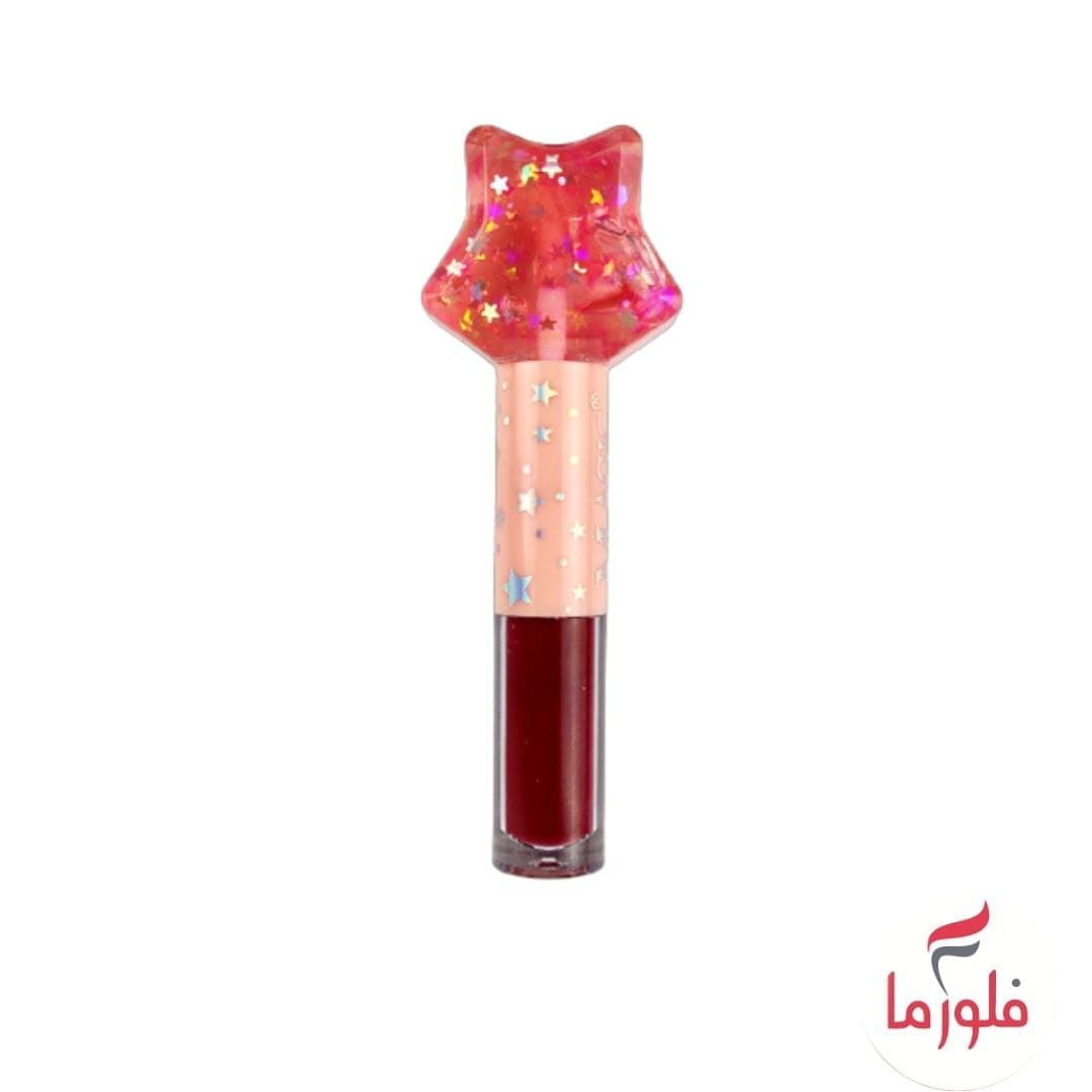 برق لب حرارتی و رژ لب مایع دو طرفه رنگ جگری تیره — تصویر ۲