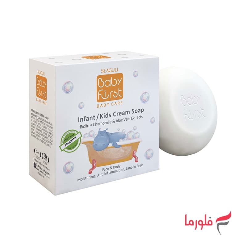 صابون بچه کرم دار سی گل سری بیبی فرست مقدار 75 گرم — تصویر ۳