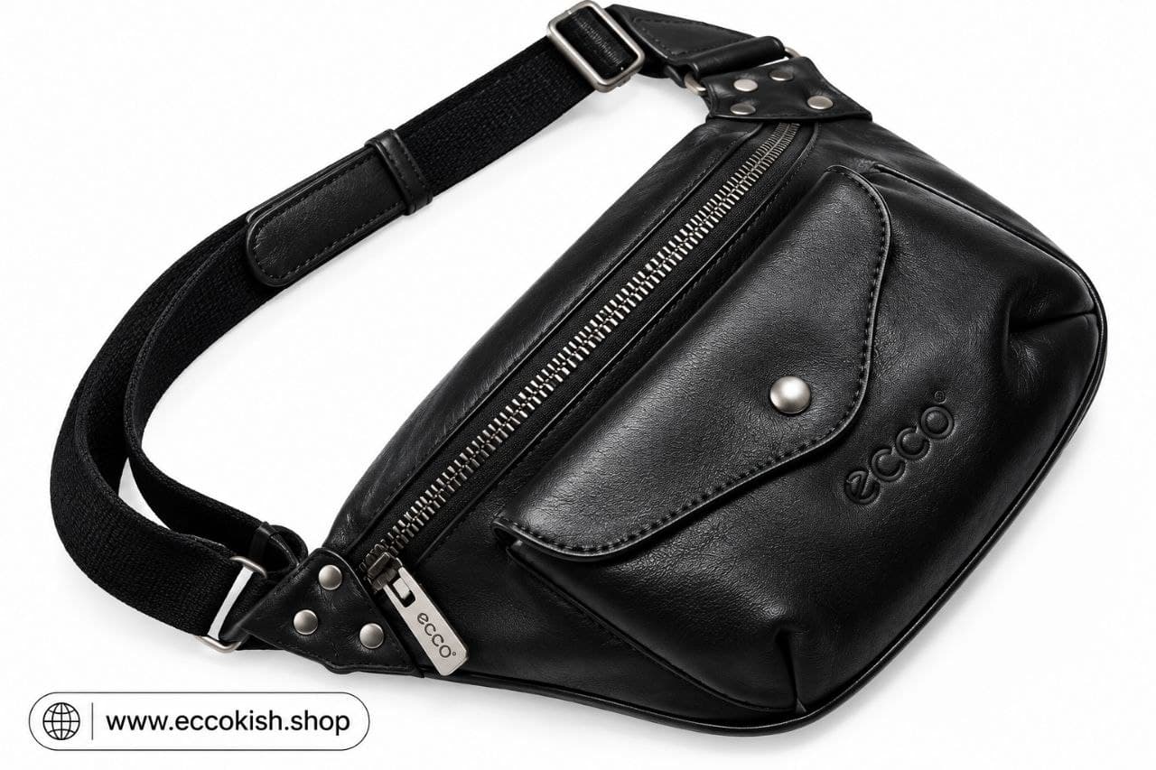 waist bag leatherکیف کمری چرمی — تصویر ۲